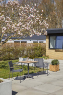 Mood Classic armlænsstol med textilene – antracit/teak.