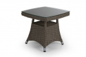 Ashfield Side Table 50x50 cm - Beige/glas