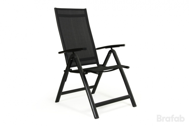 Creston positionsstol - sort i gruppen Udendørs møbler / Materiale / Aluminiummøbler / Stole - Aluminiumsmøbler hos Sommarboden i Höllviken AB (3941-8)