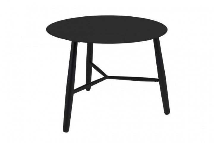 Vannes sidebord Ø 60 H45 cm - sort i gruppen Udendørs møbler / Loungemøbler / Loungemoduler / Sofabord & Sidebord - Loungemoduler hos Sommarboden i Höllviken AB (4006-80)