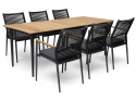 Lerdala spisebord 210x90 H76 cm - brun