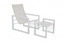 Vevi Lounge stol - Hvid/offwhite Textilene