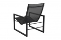 Vevi Lounge stol - sort/mørkegrå tekstilen