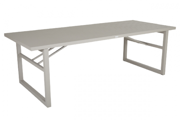Vevi Spisebord 230x95 H73 cm - Khaki i gruppen Udendørs møbler / Materiale / Aluminiummøbler / Spisebord - Aluminiummøbler hos Sommarboden i Höllviken AB (4026-21)