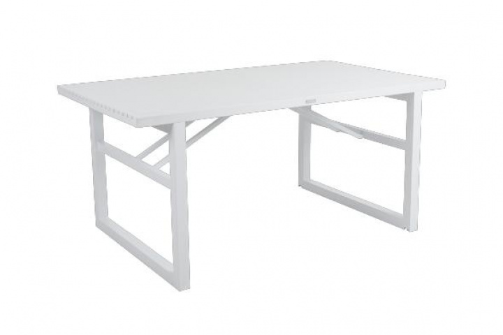 Vevi Spisebord 160x90 H73 cm - Hvid i gruppen Udendørs møbler / Materiale / Aluminiummøbler / Bord - Aluminiummøbler hos Sommarboden i Höllviken AB (4028-05)
