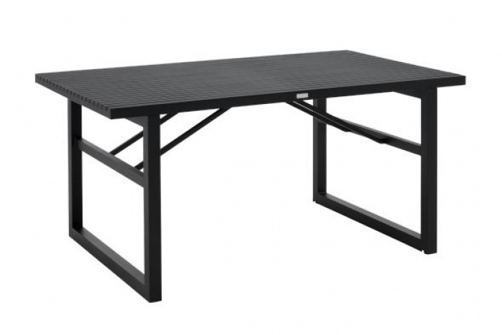 Vevi Spisebord 160x90 H73 cm - Sort i gruppen Udendørs møbler / Materiale / Aluminiummøbler / Bord - Aluminiummøbler hos Sommarboden i Höllviken AB (4028-8)
