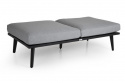 Villac 2 pers. sofa - sort/grå pude