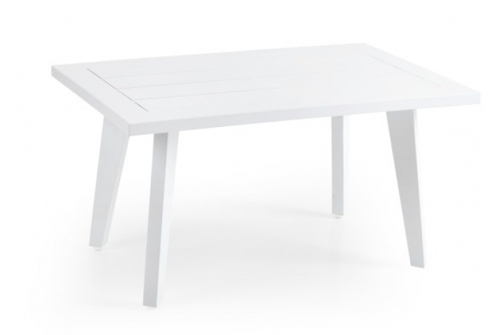 Villac sofabord 75x50 cm - hvid i gruppen Udendørs møbler / Materiale / Aluminiummøbler / Sofabord & Sidebord - Aluminiummøbler hos Sommarboden i Höllviken AB (4087-05)