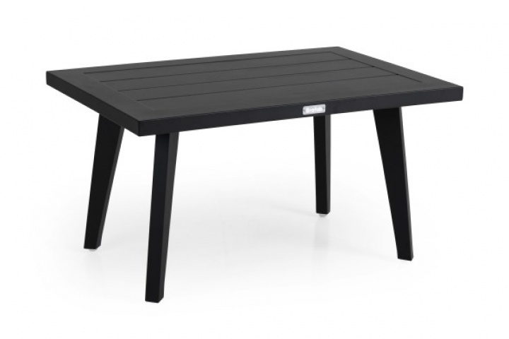 Villac sofabord 75x50 cm - sort i gruppen Udendørs møbler / Materiale / Aluminiummøbler / Sofabord & Sidebord - Aluminiummøbler hos Sommarboden i Höllviken AB (4087-8)