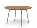 Sandhamn bord - galvaniseret stål/teak