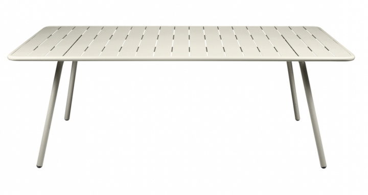 Luxembourg Tabel 207x100 cm - lergrå i gruppen Udendørs møbler / Materiale / Aluminiummøbler / Spisebord - Aluminiummøbler hos Sommarboden i Höllviken AB (4132A5)
