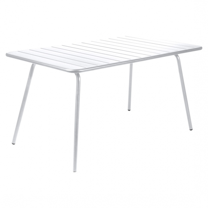 Luxembourg bord 143x80 cm - bomuldshvid i gruppen Udendørs møbler / Materiale / Aluminiummøbler / Spisebord - Aluminiummøbler hos Sommarboden i Höllviken AB (413301)
