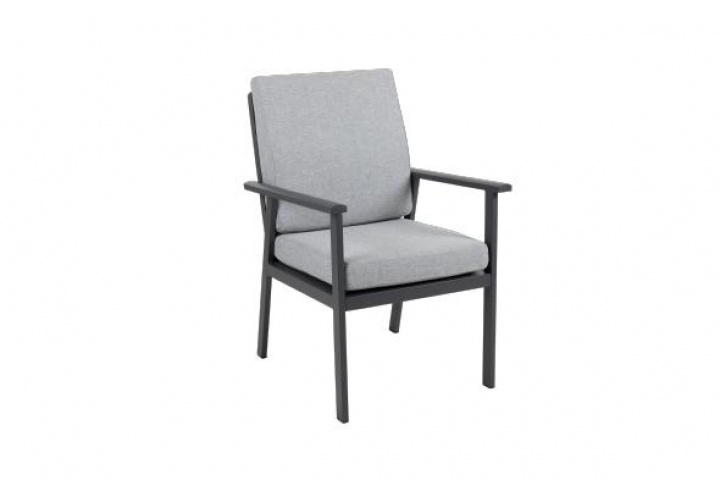 Sammenneskelig lænestol - Anthracite/Pearl Gray Dyna i gruppen Udendørs møbler / Materiale / Aluminiummøbler / Stole - Aluminiumsmøbler hos Sommarboden i Höllviken AB (4140-73-07)