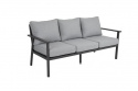 Samling 3 -sæde sofa - Anthracit/perle grå dyna