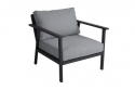 Samvaro Lounge stol - Antracit/perle grå pude
