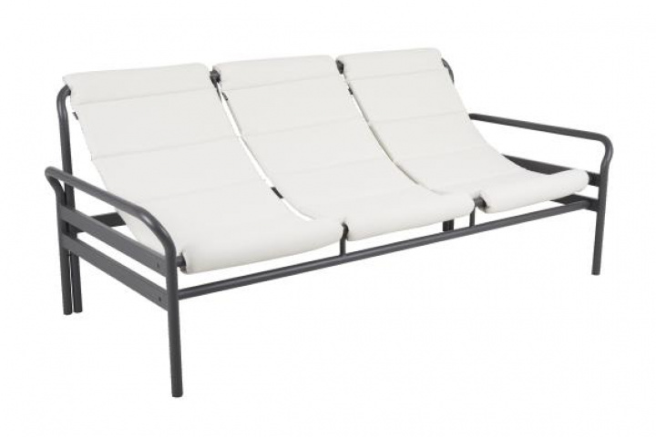 Slynge 3 -sæde sofa - Antracit/vanilje i gruppen Udendørs møbler / Materiale / Aluminiummøbler / Loungemøbler - Aluminiummøbler hos Sommarboden i Höllviken AB (4173-73-507)