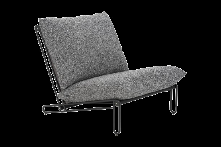 Blixt lænestol - sort/bamse antracit hynde i gruppen Udendørs møbler / Loungemøbler / Loungemoduler / Lænestole - Loungemoduler hos Sommarboden i Höllviken AB (4191-8-885)