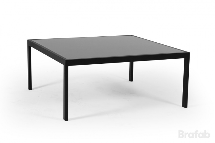 Leone sofabord 90x90x40 cm - mat sort i gruppen Udendørs møbler / Materiale / Aluminiummøbler / Loungemøbler - Aluminiummøbler hos Sommarboden i Höllviken AB (4208-80)