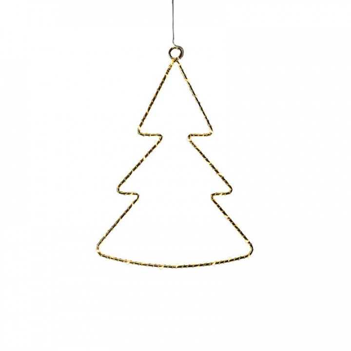 Liva førte juletræ, H30 - guld i gruppen Juleting / Julelys hos Sommarboden i Höllviken AB (42303-s)