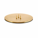 Lysplade 9 cm - matt gold