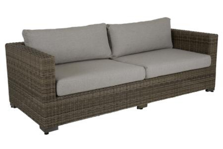 Ninja 3 -sæde sofa - rustik/beige pude i gruppen Udendørs møbler / Loungemøbler / Loungemoduler / 3-personers sofa - loungemoduler hos Sommarboden i Höllviken AB (4523-63-222)