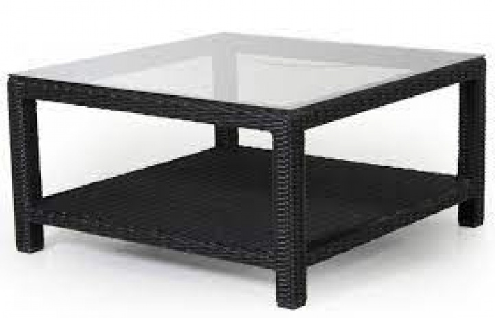 Ninja sofabord 90x90 - sort i gruppen Udendørs møbler / Materiale / Kunstrattanmøbler / Sofabord & Sidebord - Kunstrottingmøbler hos Sommarboden i Höllviken AB (4527-82)