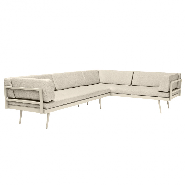 Rio loungesofa - sandy grey/sand i gruppen Udendørs møbler / Loungemøbler / Loungegrupper hos Sommarboden i Höllviken AB (4612144-CI)
