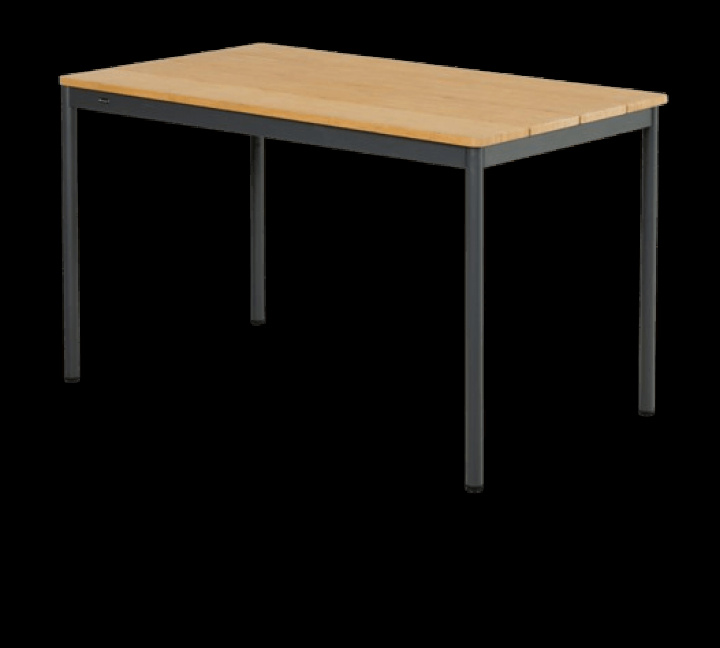 Nox Bistro cafebord 125x70 H73 cm - antracit/bambus i gruppen Udendørs møbler / Bord / Cafébord hos Sommarboden i Höllviken AB (4644B-73)