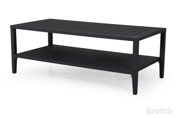 Chelles sofabord 143x65 cm - sort i gruppen Udendørs møbler / Materiale / Aluminiummøbler / Loungemøbler - Aluminiummøbler hos Sommarboden i Höllviken AB (4646-8)
