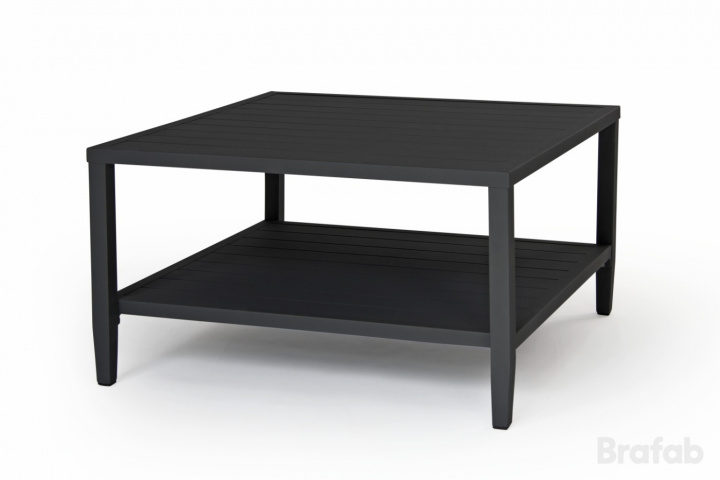 Chelles sofabord 90x90 cm - sort i gruppen Udendørs møbler / Materiale / Aluminiummøbler / Loungemøbler - Aluminiummøbler hos Sommarboden i Höllviken AB (4647-8)