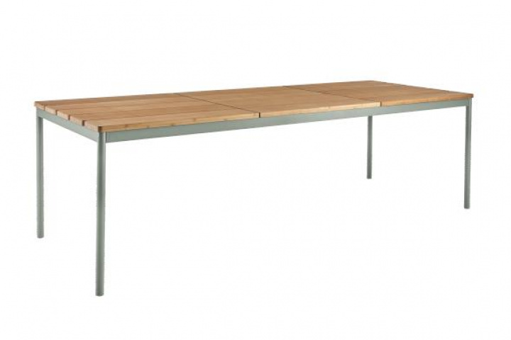 Nox Bamboo bord 238x90 H73 cm - støvet grøn/bambus i gruppen Udendørs møbler / Bord / Spisebord hos Sommarboden i Höllviken AB (4657B-32)