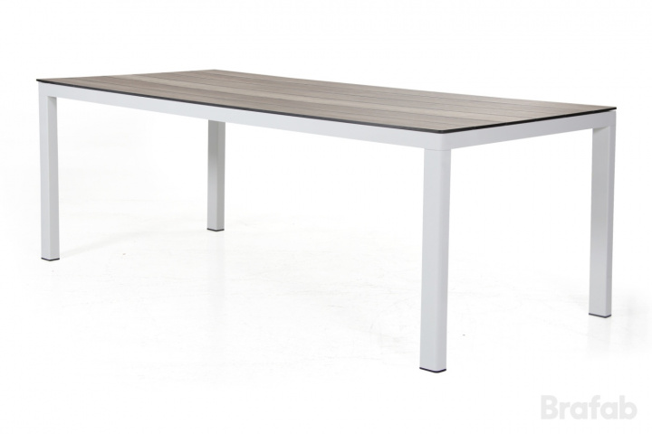 Rodez bordstativ 209x95 cm - hvid blank i gruppen Udendørs møbler / Materiale / Aluminiummøbler / Spisebord - Aluminiummøbler hos Sommarboden i Höllviken AB (4719-50)