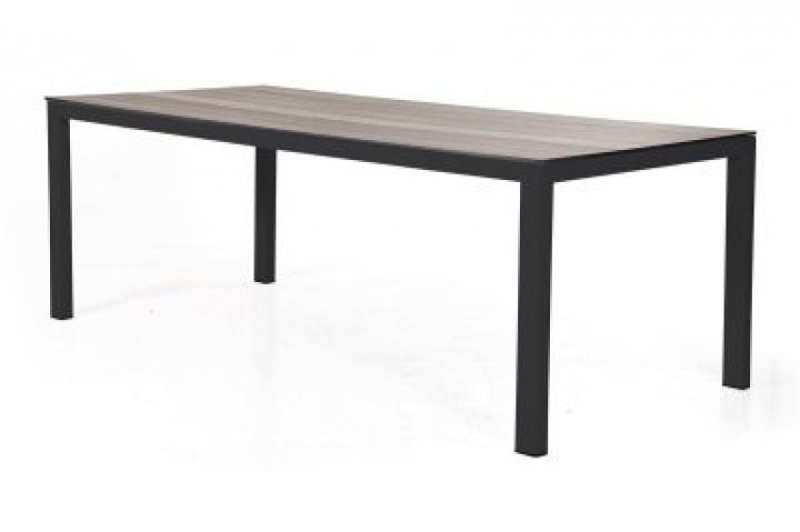Rodez Table Stand 209x95 - Black Matte i gruppen Udendørs møbler / Materiale / Aluminiummøbler / Spisebord - Aluminiummøbler hos Sommarboden i Höllviken AB (4719-8)