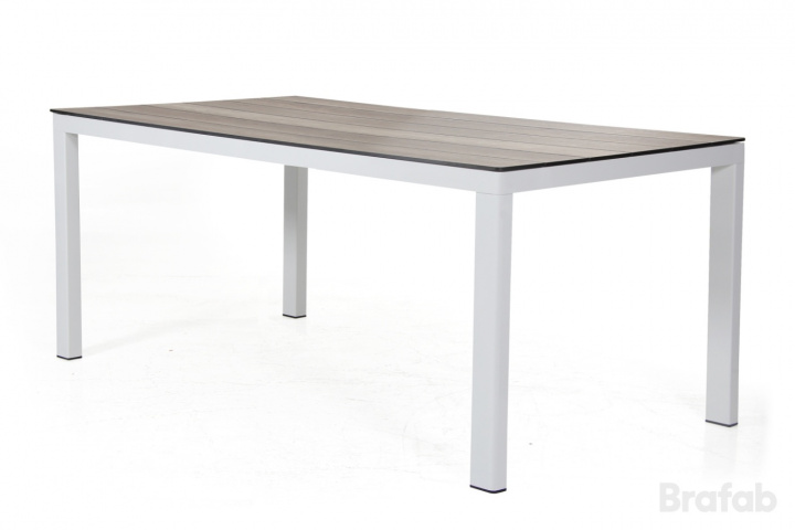 Rodez Table Stand 160x95 cm - Hvid blank i gruppen Udendørs møbler / Materiale / Aluminiummøbler / Spisebord - Aluminiummøbler hos Sommarboden i Höllviken AB (4729-50)