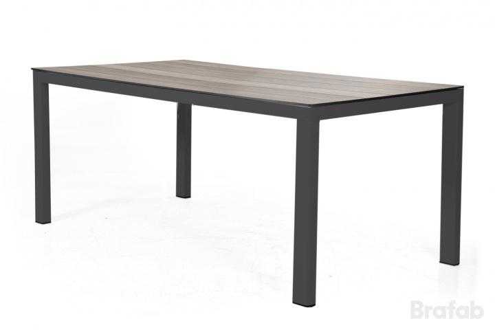 Rodez Table Stand 160x95 cm - sort mat i gruppen Udendørs møbler / Materiale / Aluminiummøbler / Spisebord - Aluminiummøbler hos Sommarboden i Höllviken AB (4729-8)