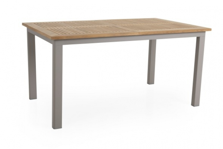 Lyon spisebord teak 152-210x92 cm - Khaki i gruppen Udendørs møbler / Bord / Spisebord hos Sommarboden i Höllviken AB (4741-21)