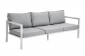 Belfort 3 -pers. sofa - hvid/perle grå hynde