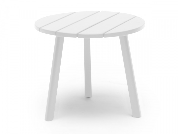 Tennessee sidebord - Hvid Ø50 cm i gruppen Udendørs møbler / Bord / Sofabord & Sidebord hos Sommarboden i Höllviken AB (50077)
