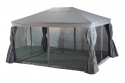 Biella Pavilion 3x3m - Antracit/lysegrå vægge