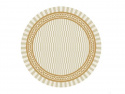 Rory utematta Ø120 cm - mønstret gul/beige