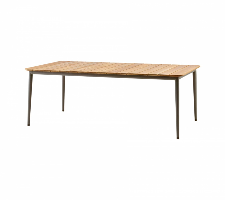 Core matbord 210x90 cm - taupe i gruppen Udendørs møbler / Materiale / Aluminiummøbler / Spisebord - Aluminiummøbler hos Sommarboden i Höllviken AB (50128ATT)