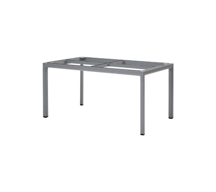 Drop spiseborde Fund 150x90 cm - lysegrå i gruppen Udendørs møbler / Materiale / Aluminiummøbler / Spisebord - Aluminiummøbler hos Sommarboden i Höllviken AB (50403AI)