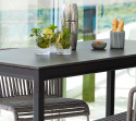 Drop barbordstel 150x75 cm - lava grey