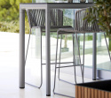 Drop barbordstel 150x75 cm - taupe