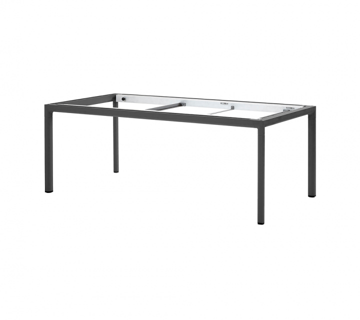 Drop matbordunderrede m/120 cm extension - lava grey i gruppen Udendørs møbler / Bord / Spisebord hos Sommarboden i Höllviken AB (50507AL)