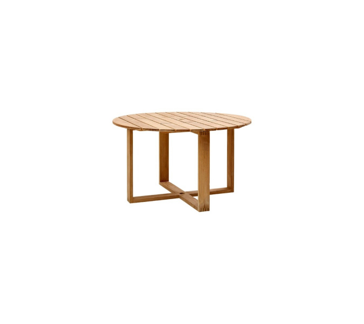 Endless matbord Ø 130 cm - teak i gruppen Udendørs møbler / Bord / Spisebord hos Sommarboden i Höllviken AB (5071T)