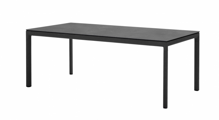 Pure matbord 200x100 cm - lava grey / fossil black i gruppen Udendørs møbler / Bord / Spisebord hos Sommarboden i Höllviken AB (5085AL-P200x100COB)