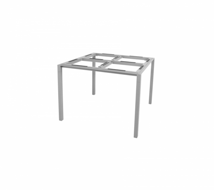 Pure matbordunderrede 100x100 cm - light grey i gruppen Udendørs møbler / Materiale / Aluminiummøbler / Spisebord - Aluminiummøbler hos Sommarboden i Höllviken AB (5088AI)