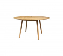 Define spisebordsfod rund - teak