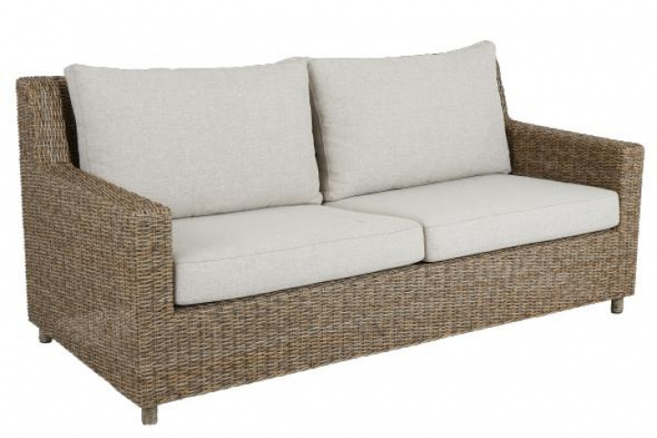 Sandkorn 2,5-sæders sofa med pude - natur/sand i gruppen Udendørs møbler / Loungemøbler / Loungemoduler / 2-sæders sofa - loungemoduler hos Sommarboden i Höllviken AB (5142-65-02)